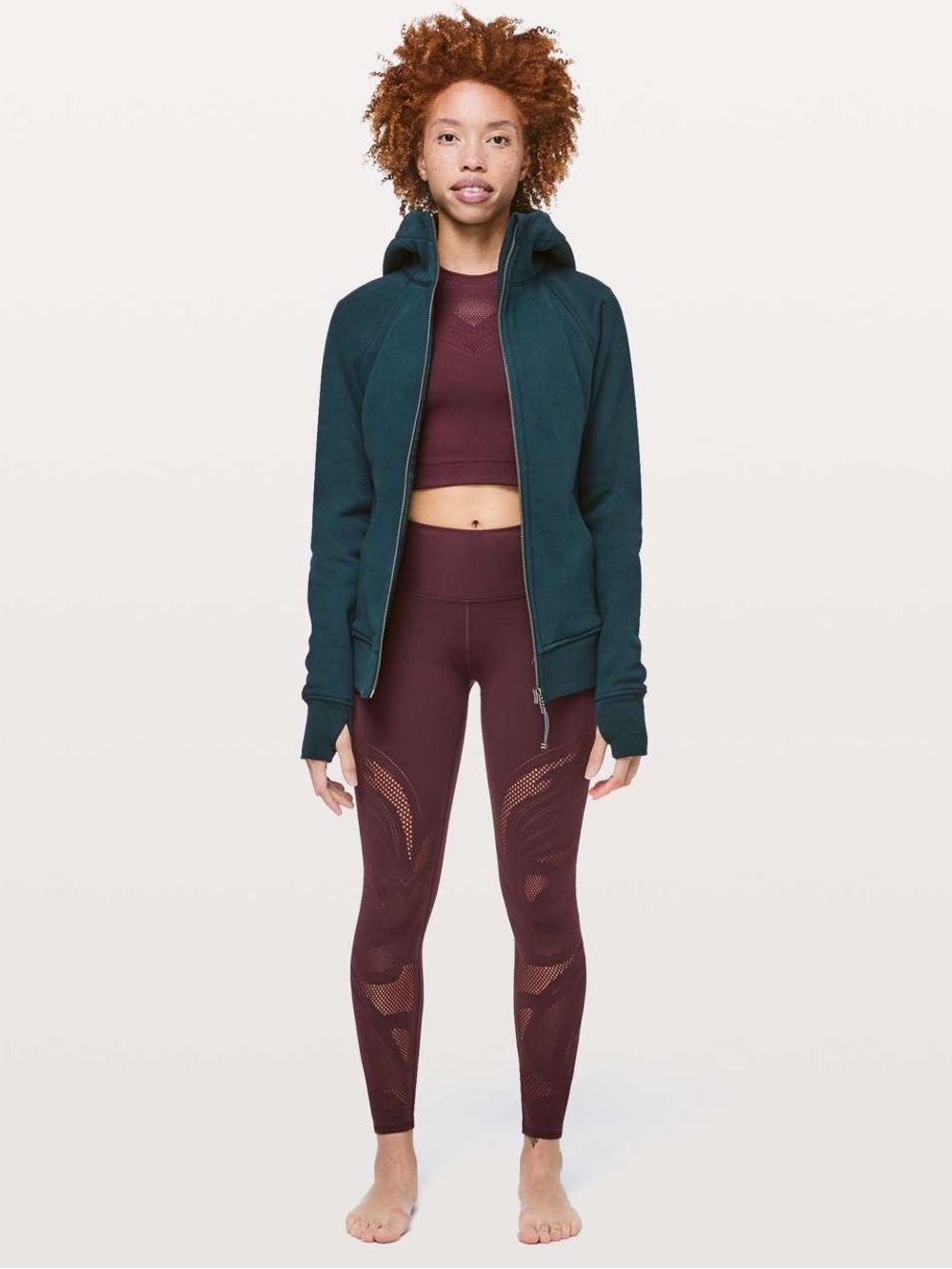 Lululemon Size 12 Maroon/Burgundy Leggings